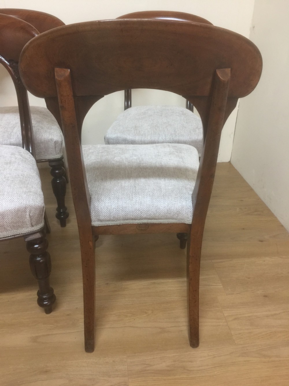  Six nineteenth century solid mahogany dining chairs by Widger of Plymouth View VIII