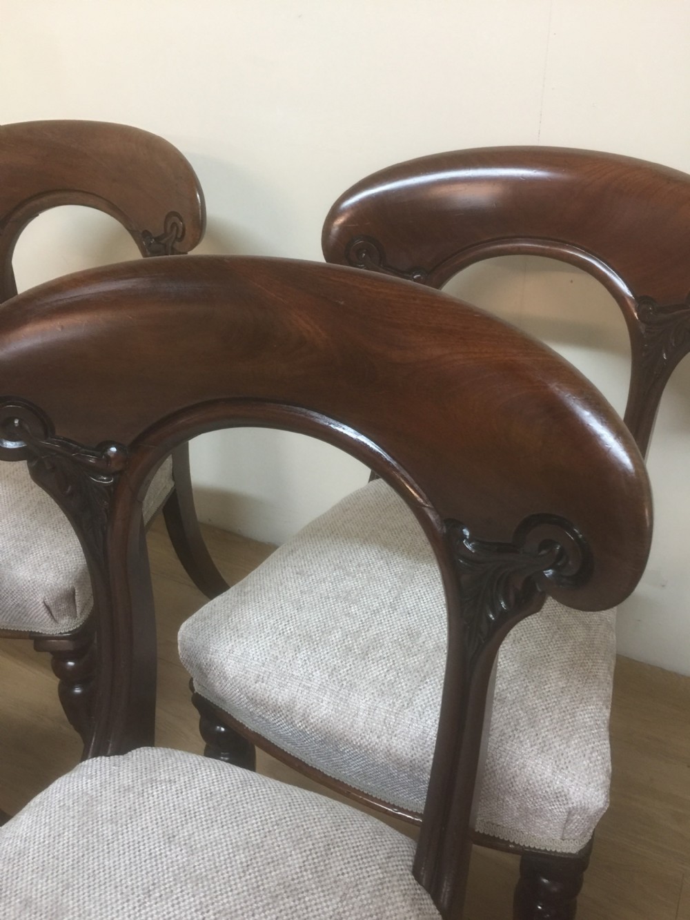  Six nineteenth century solid mahogany dining chairs by Widger of Plymouth View XI