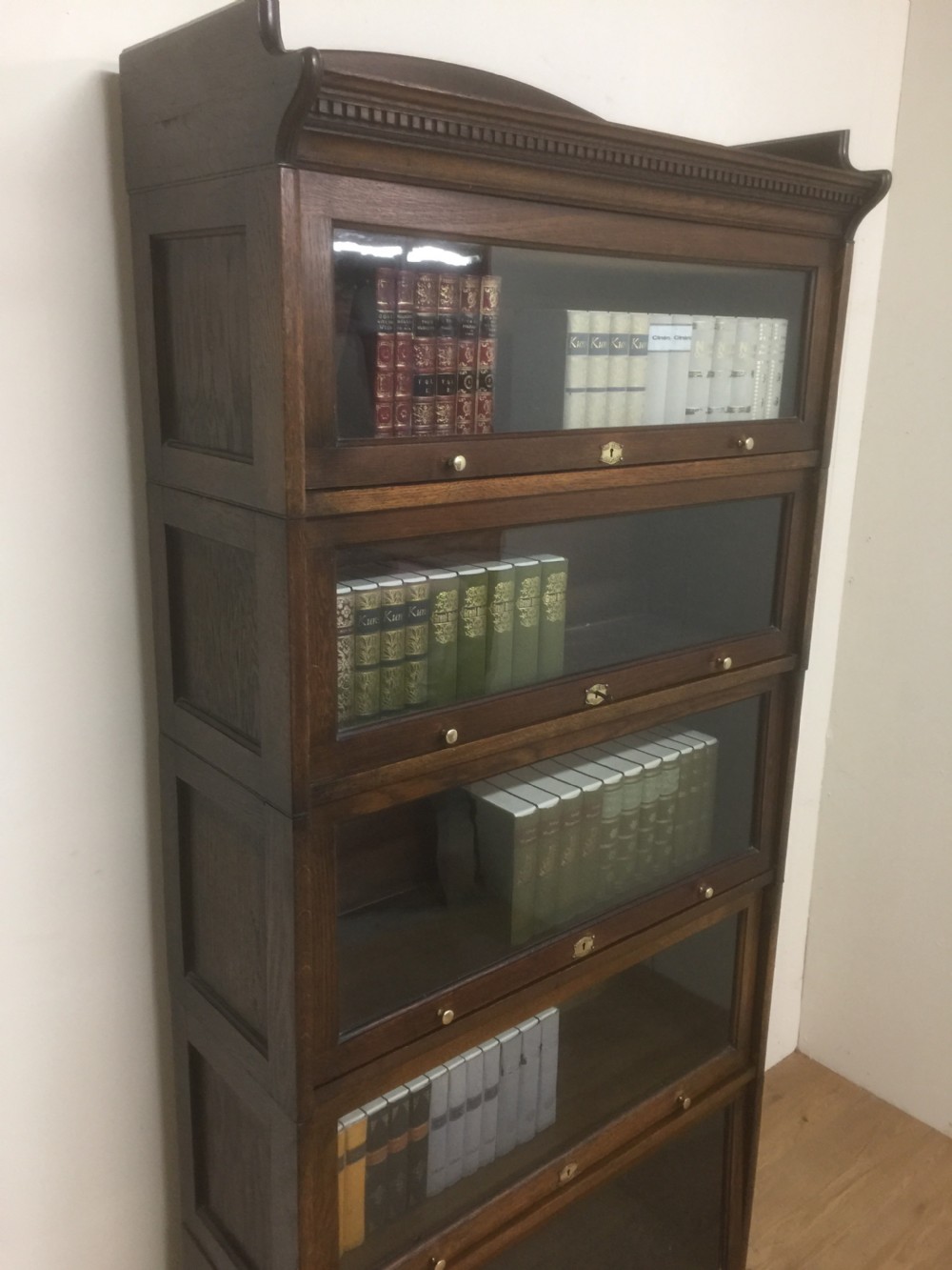 Oak stacking Barristers Lebus bookcase  View VI