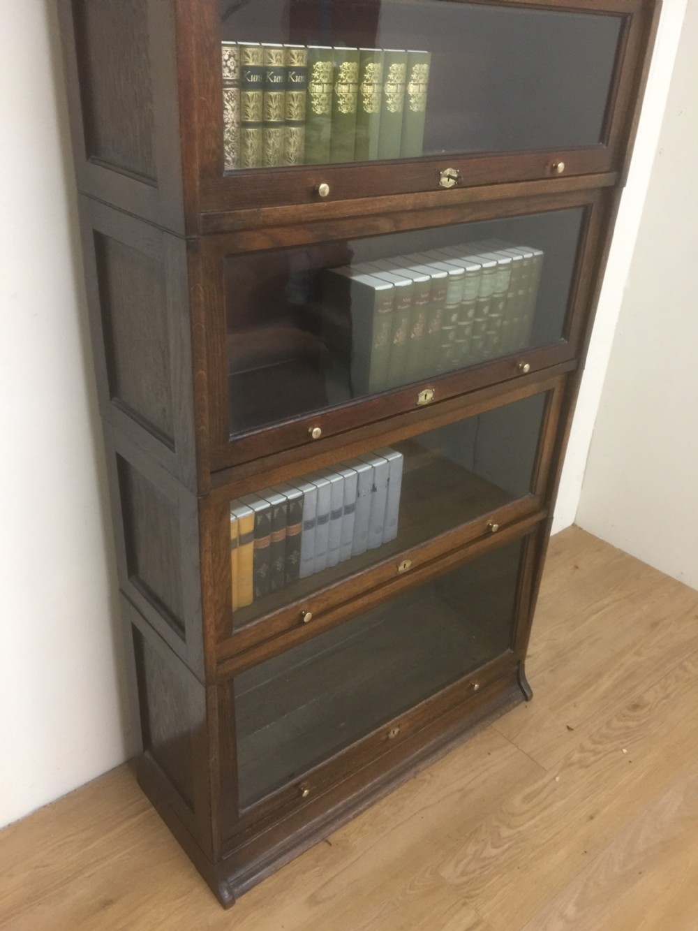Oak stacking Barristers Lebus bookcase  View VII