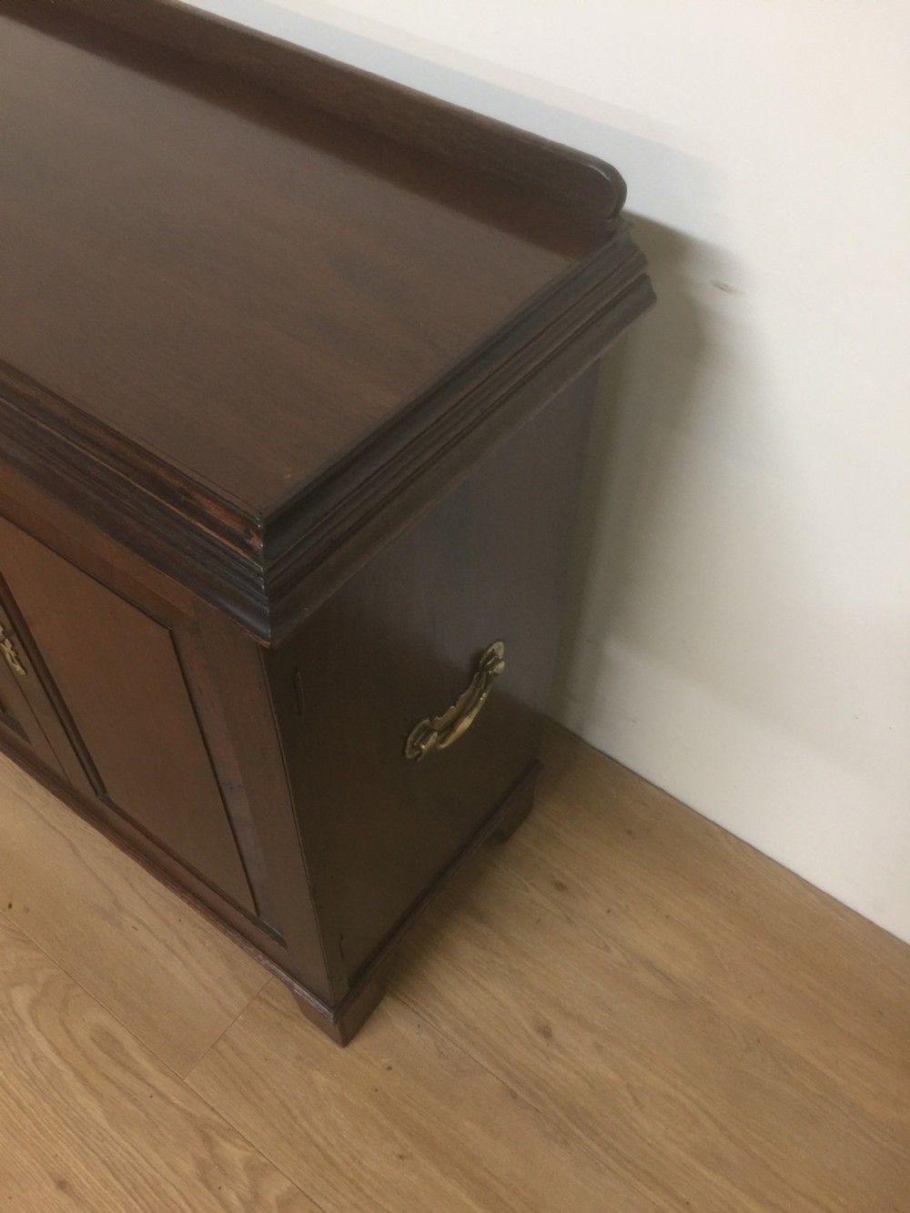 Small nineteenth century mahogany campaign  folio cupboard View III