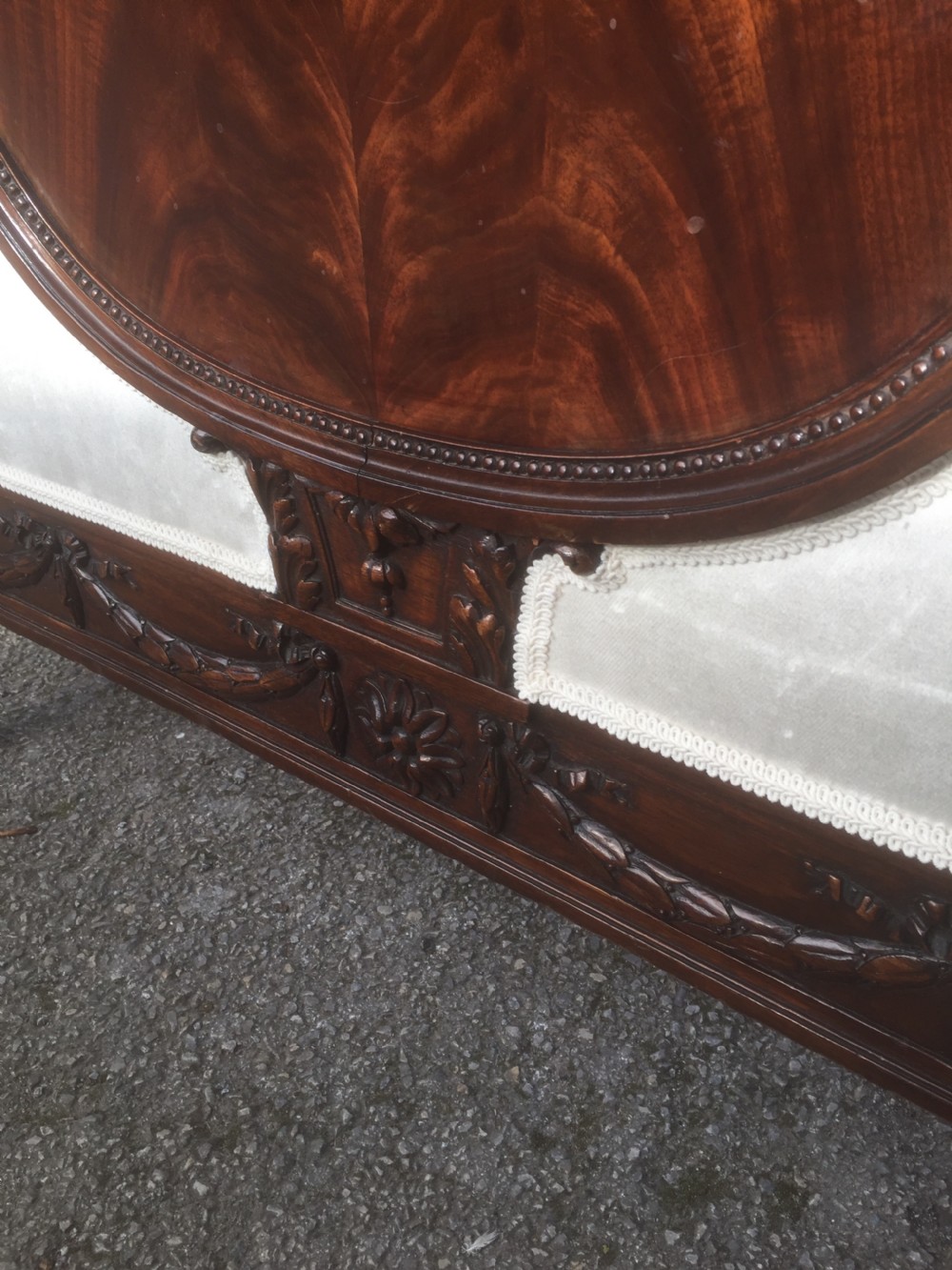 Pair of Edwardian carved mahogany single beds Stunning quality View V