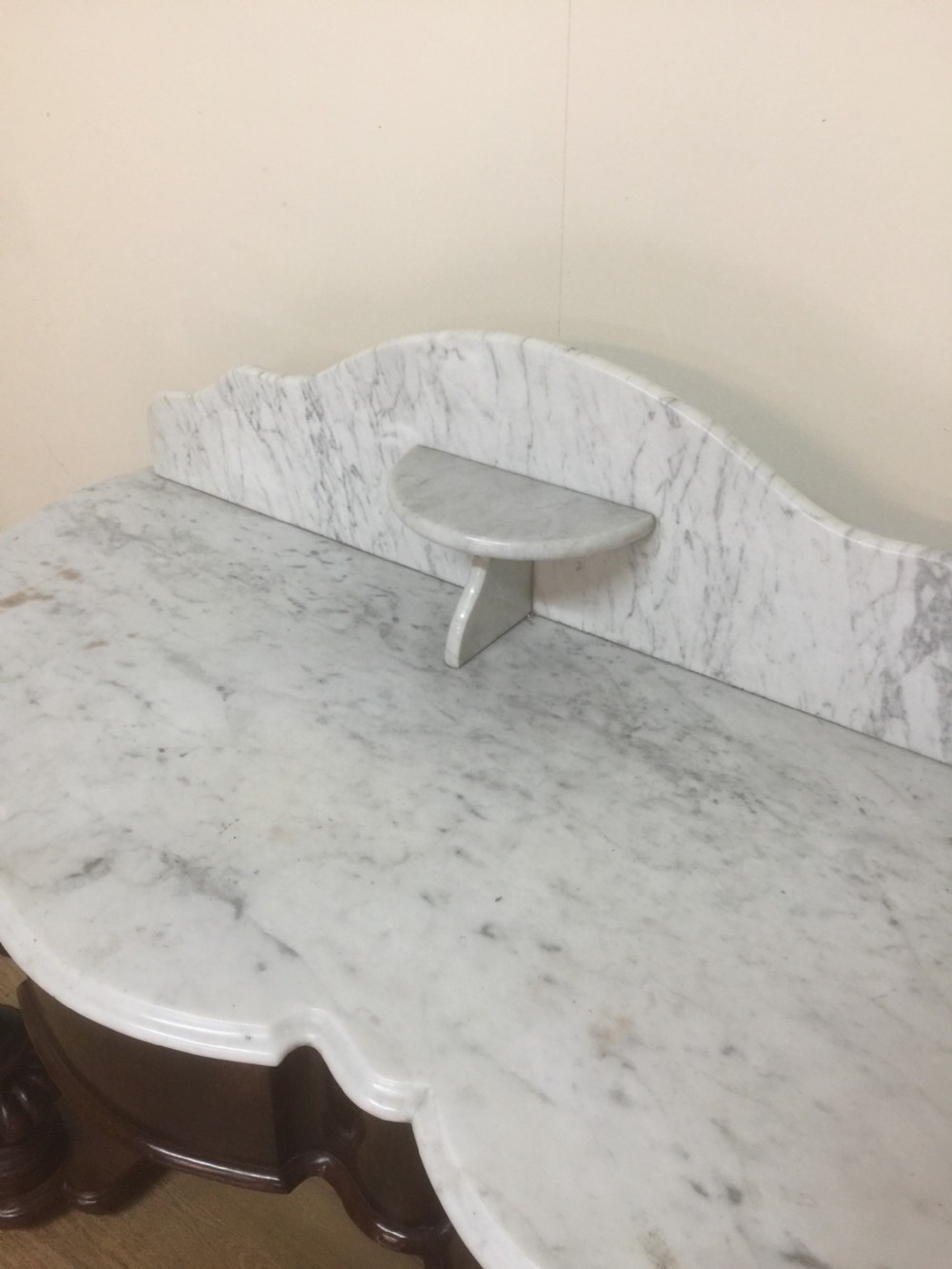 Victorian marble topped mahogany washstand  View III