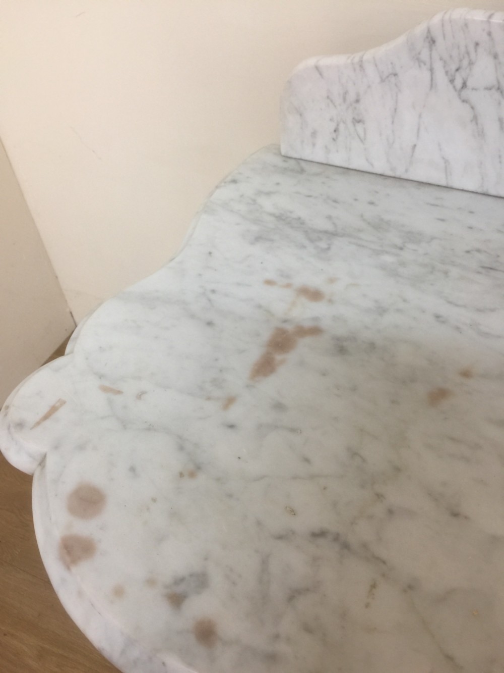 Victorian marble topped mahogany washstand  View V
