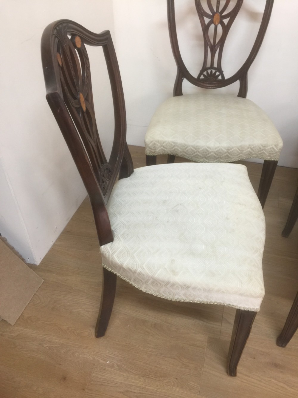 Six Sheraton Style Mahogany dining chairs  View VII