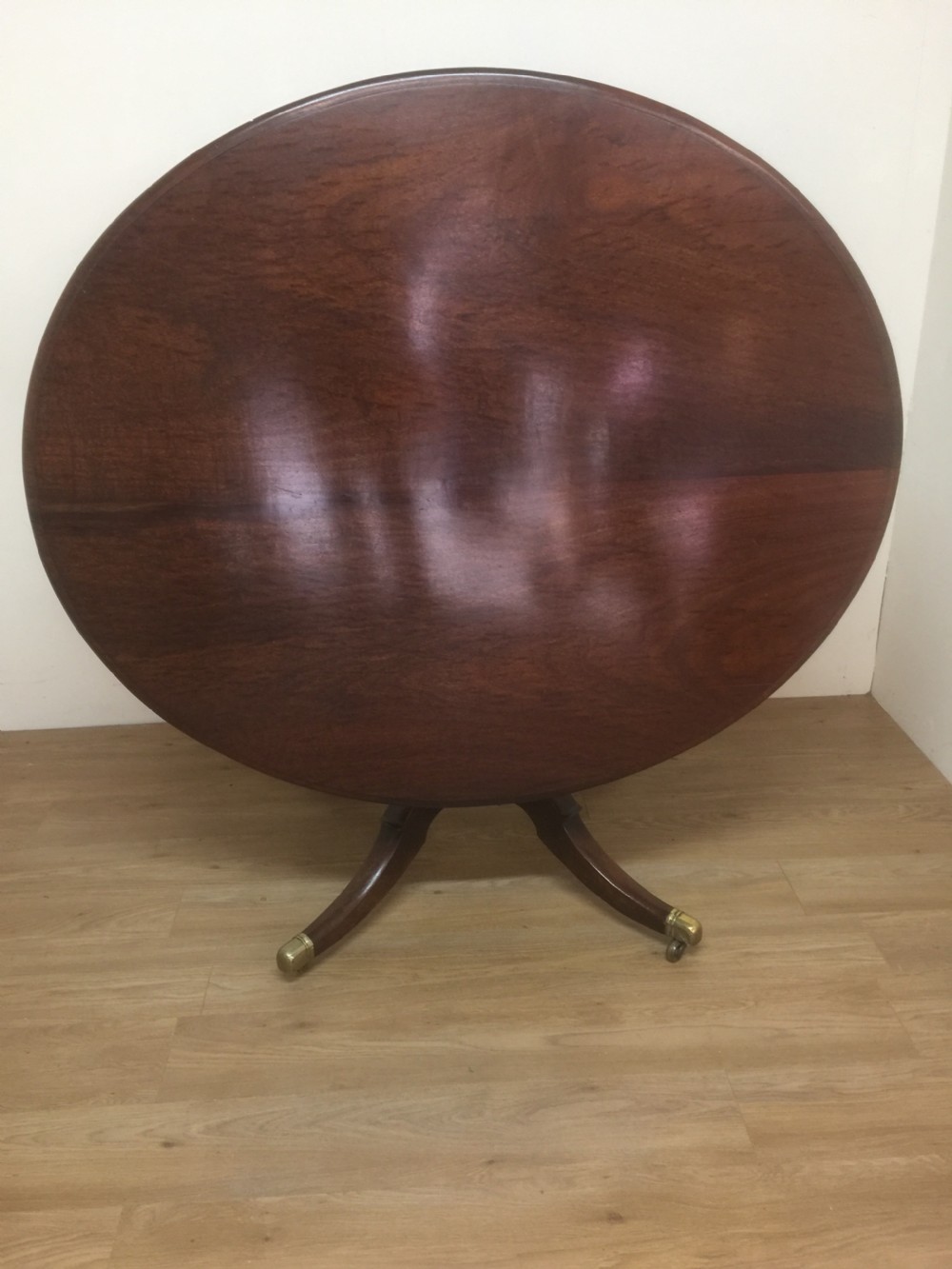 Nineteenth century Mahogany six Seater dining table  View IX