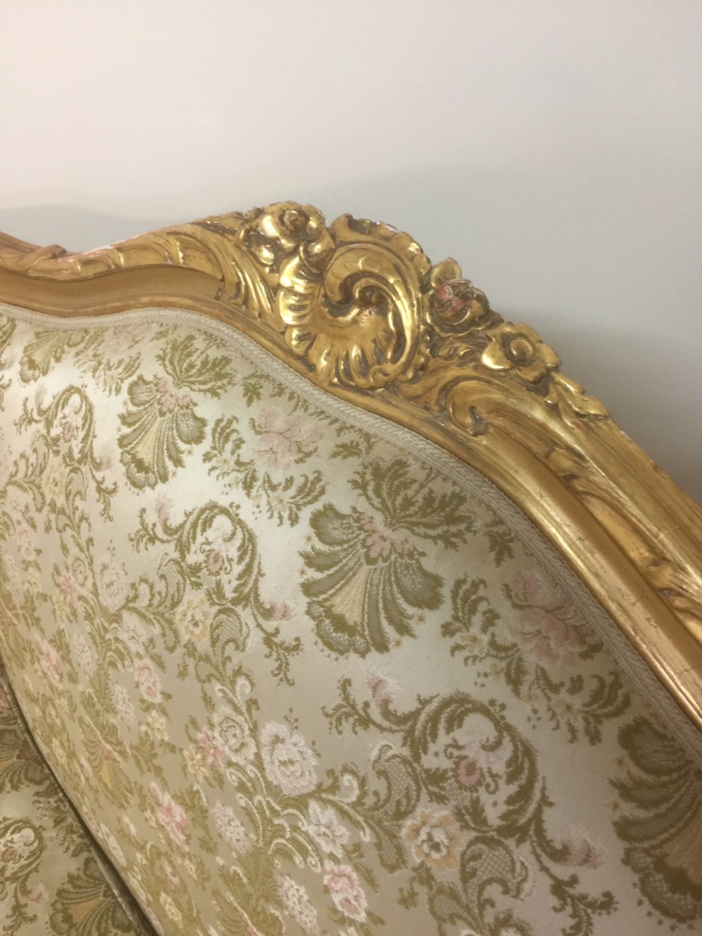 Gilded French two seater sofa circa 1920 View III