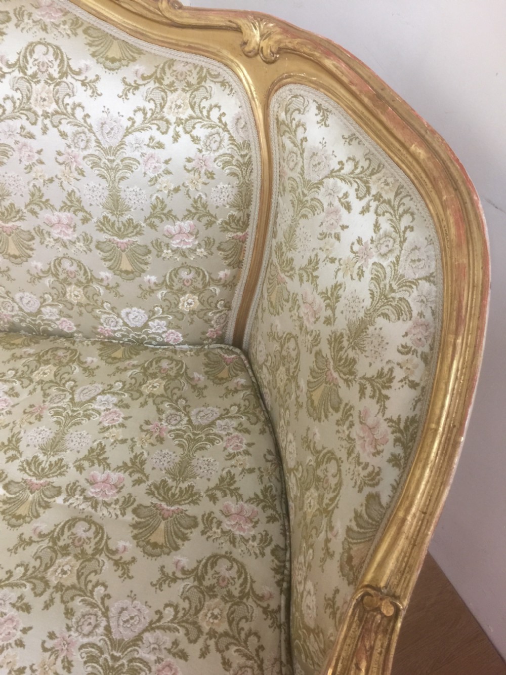 Gilded French two seater sofa circa 1920 View IV