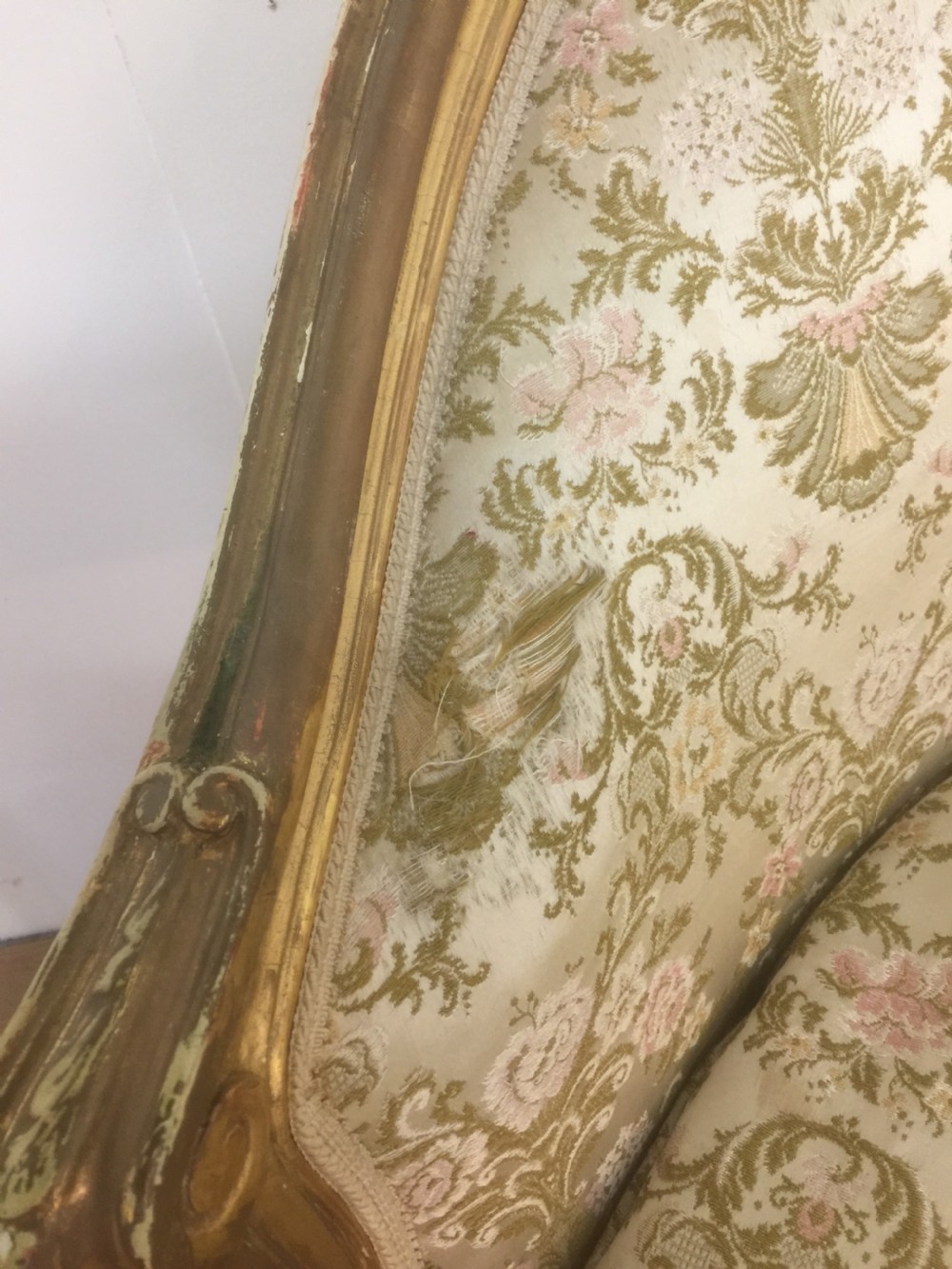 Gilded French two seater sofa circa 1920 View VI