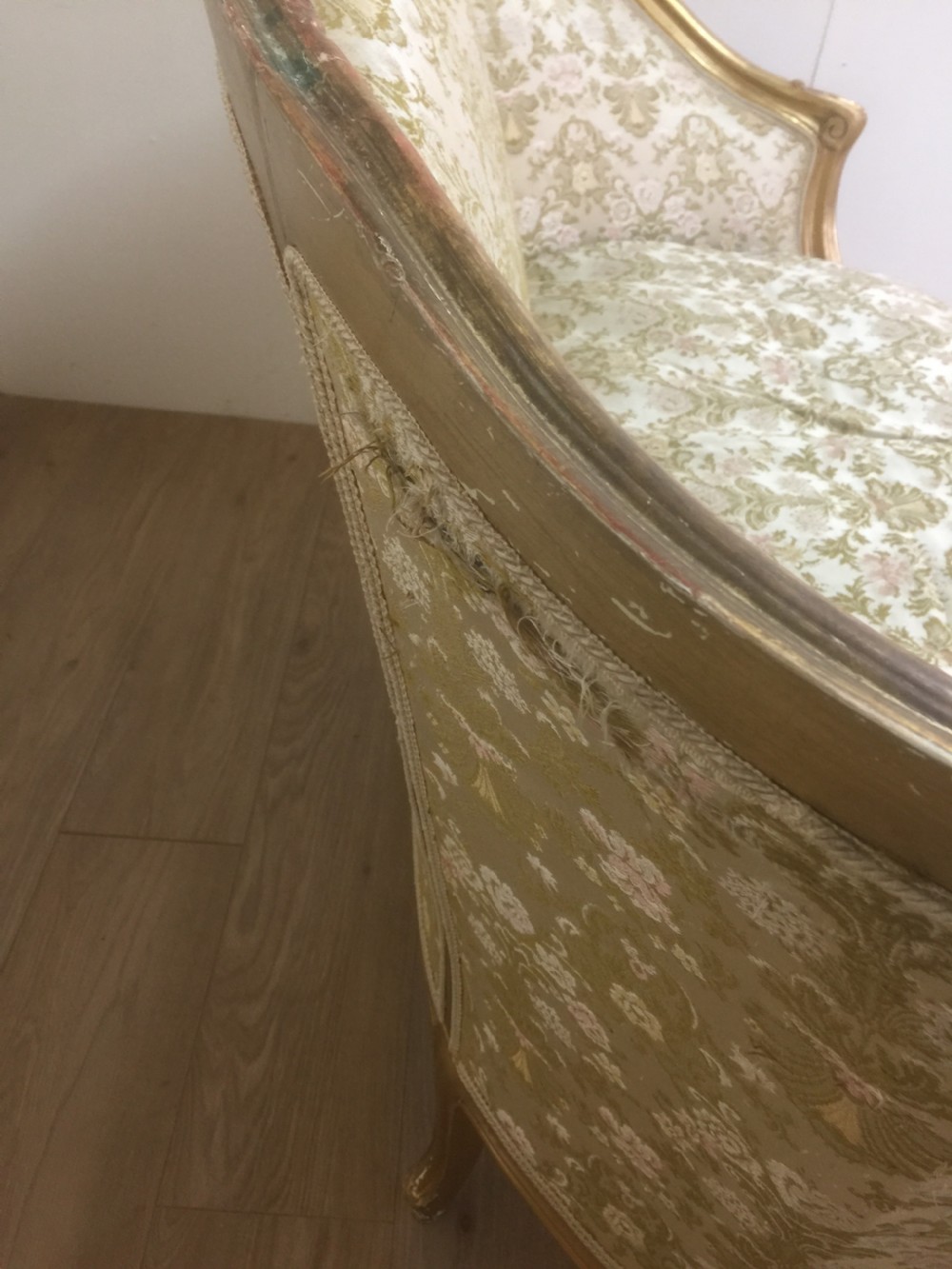 Gilded French two seater sofa circa 1920 View VII