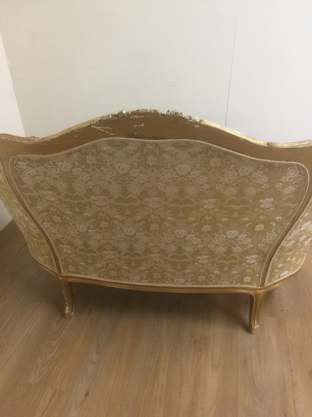 Gilded French two seater sofa circa 1920 View IX