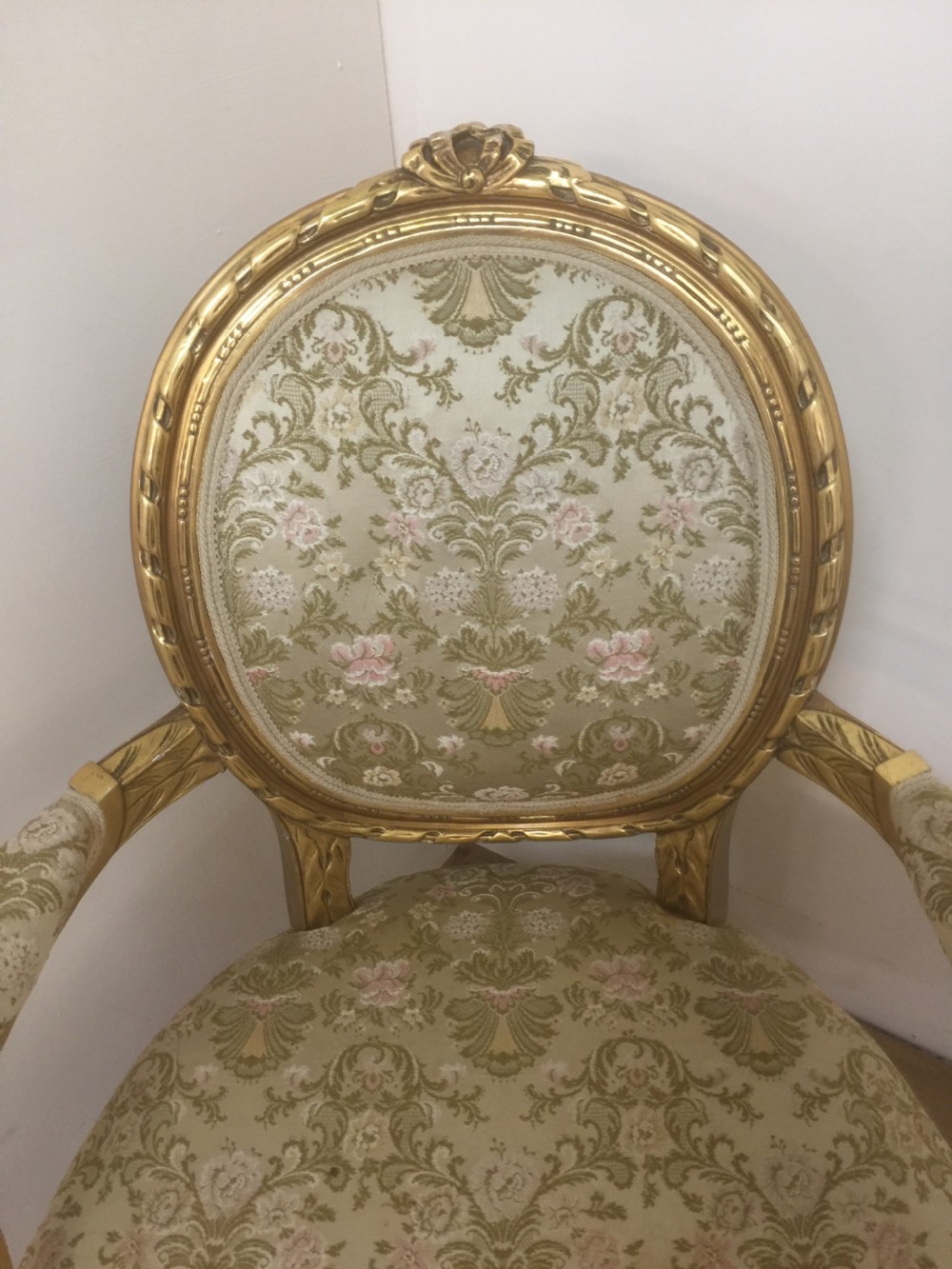 French gilded armchair.  View II