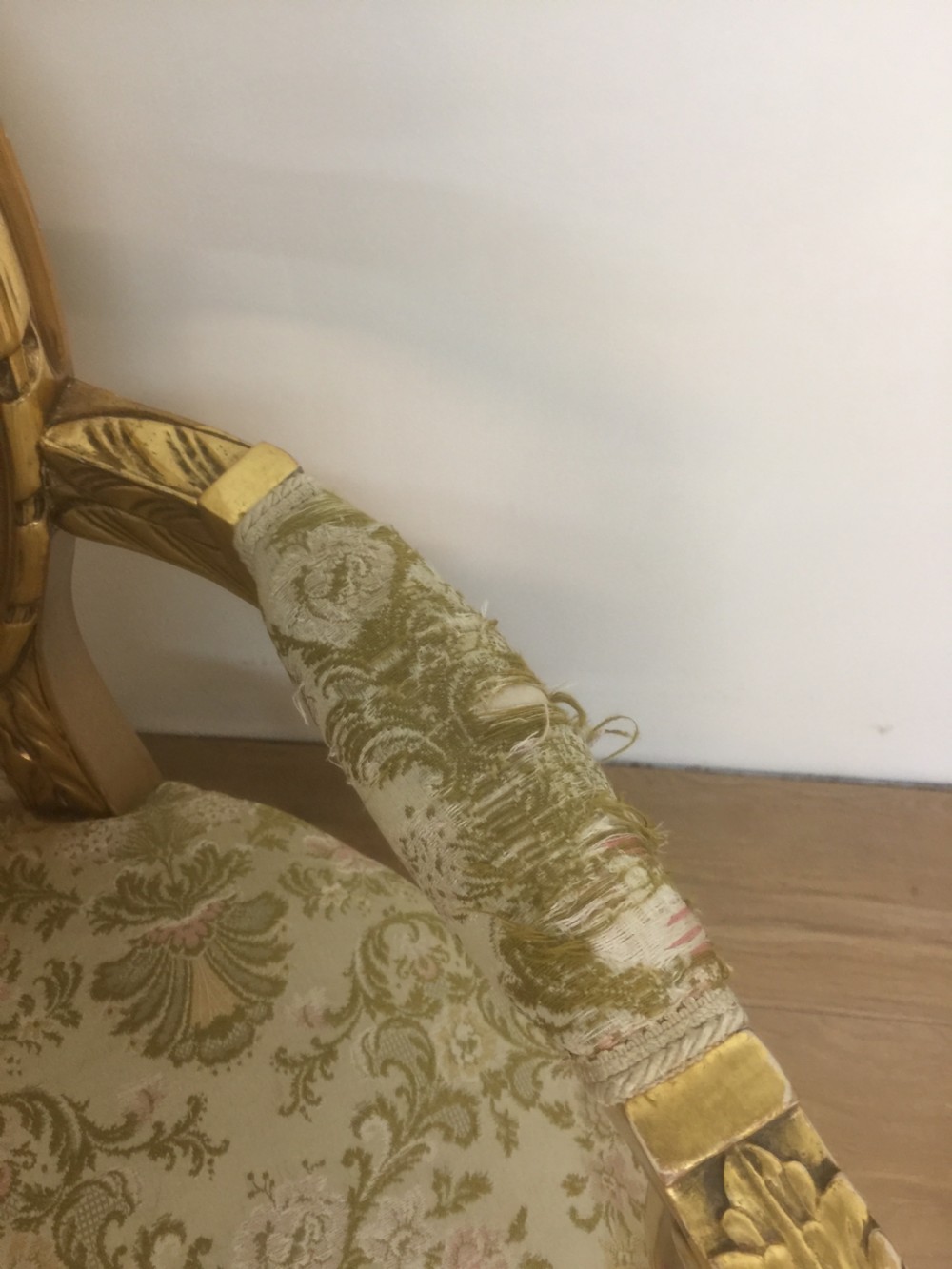 French gilded armchair.  View VII