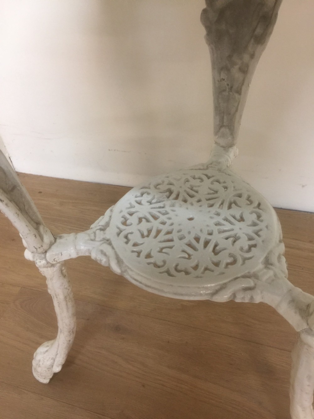Victorian cast iron pub table with mahogany top circa 1880 View VII