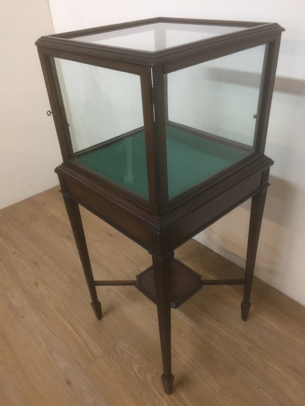 Victorian Mahogany lockable bijouterie Cabinet  View V