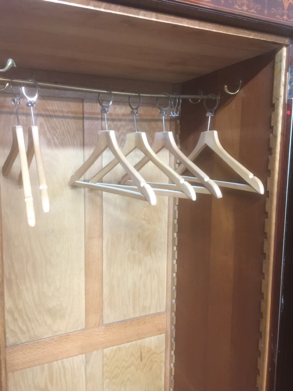 Victorian Mahogany inlaid two door wardrobe  View VIII