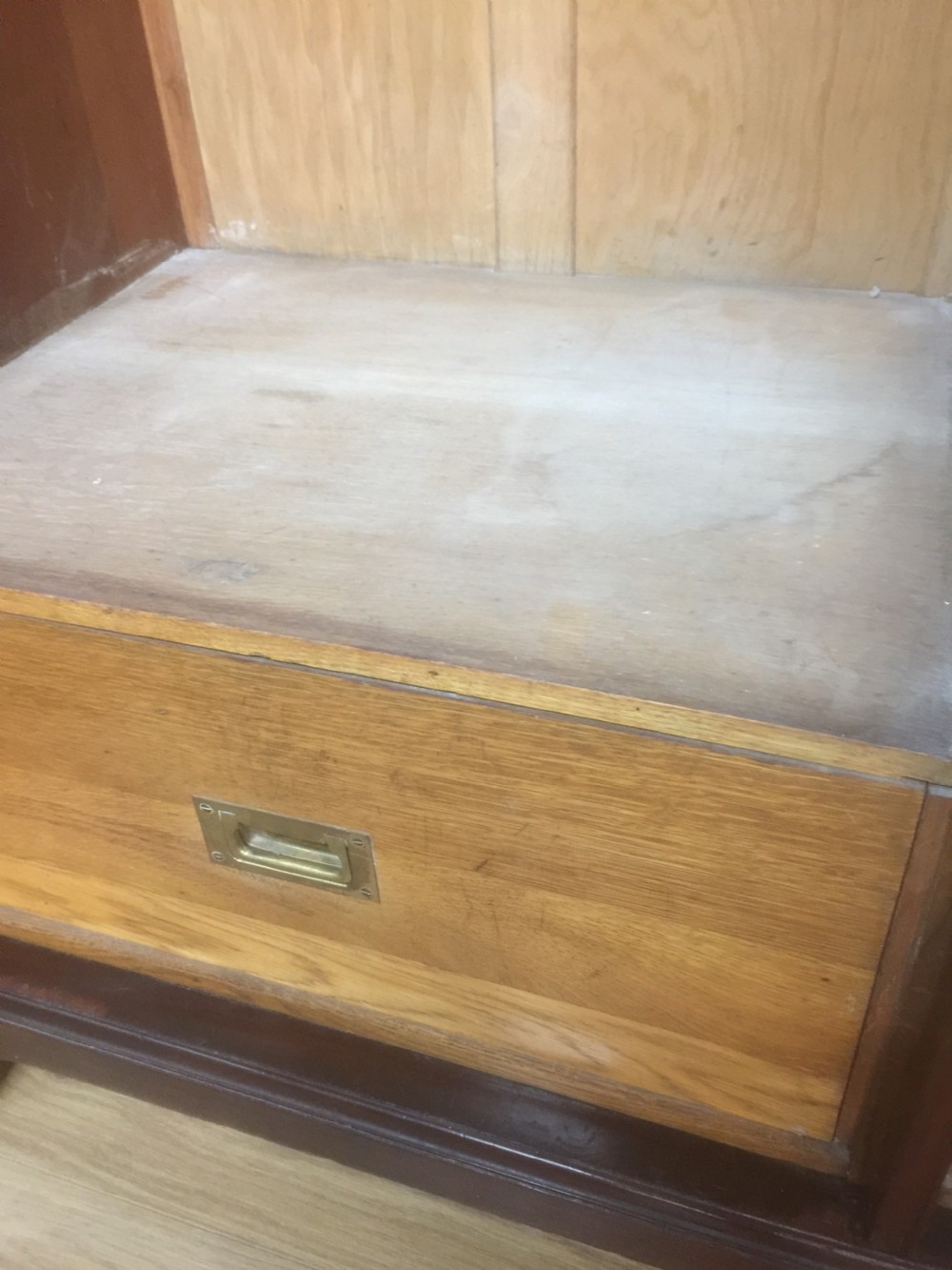 Victorian Mahogany inlaid two door wardrobe  View IX