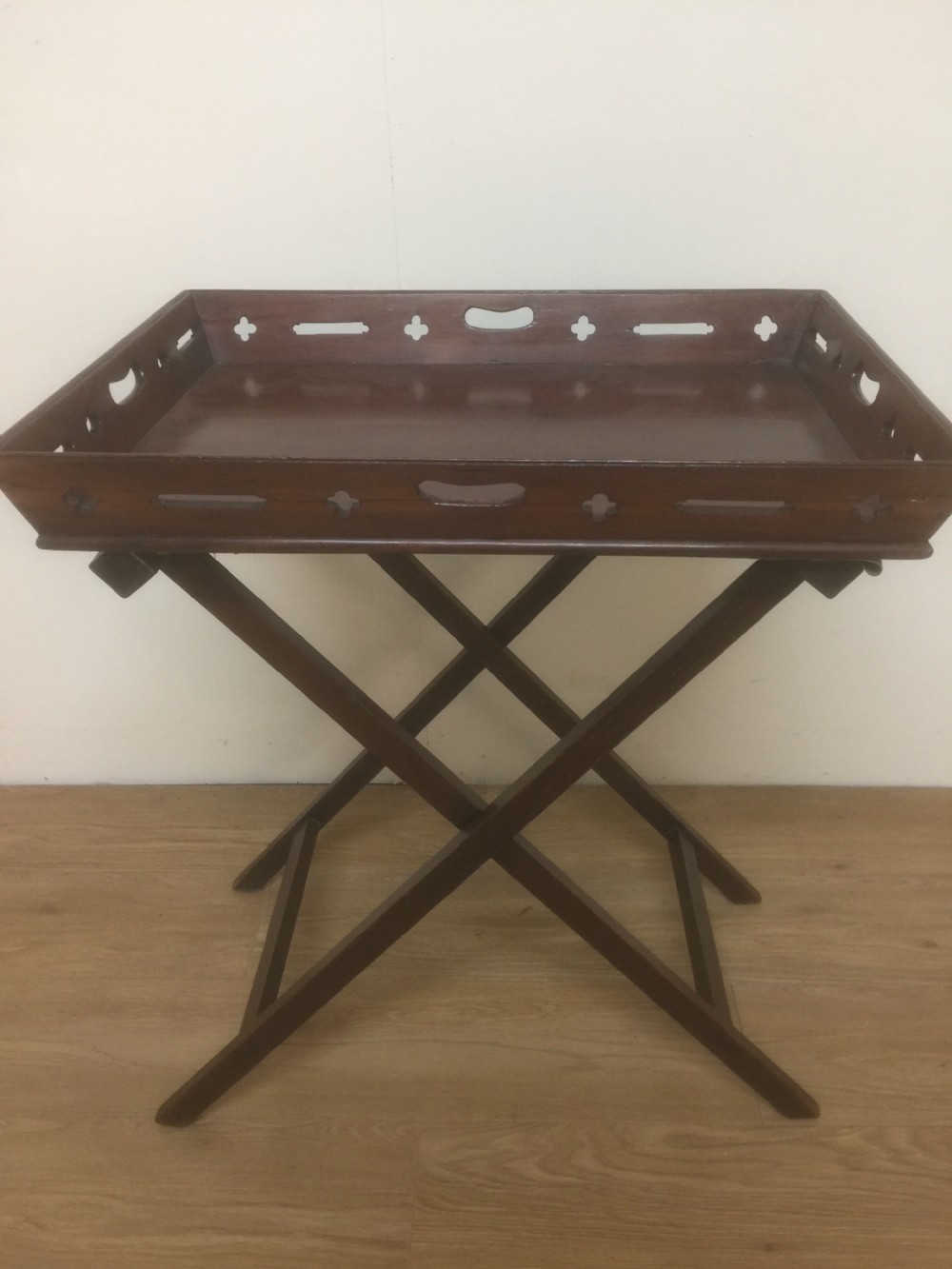 Georgian Mahogany Butler’s tray on stand  View VII