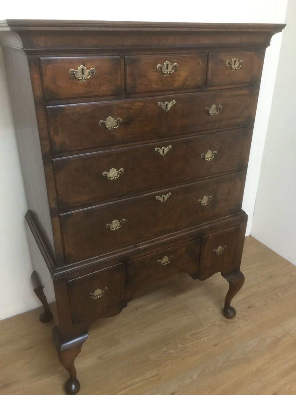 Georgian walnut chest on stand circa 1750 View II