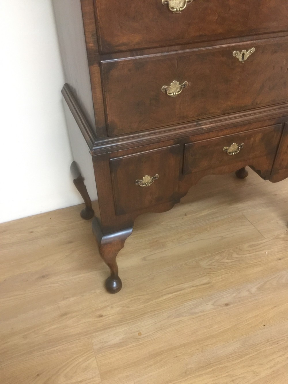 Georgian walnut chest on stand circa 1750 View IV