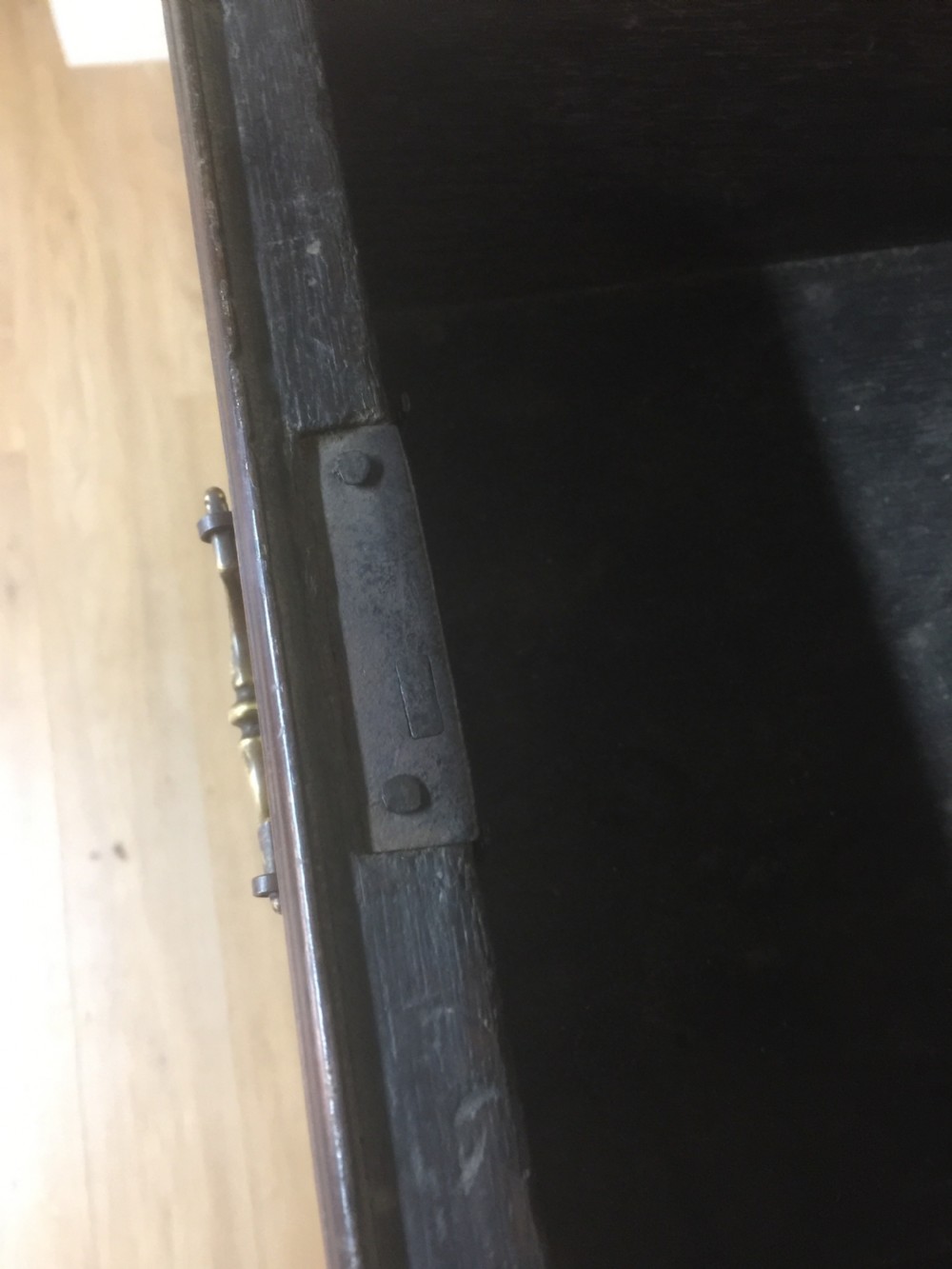 Georgian walnut chest on stand circa 1750 View IX