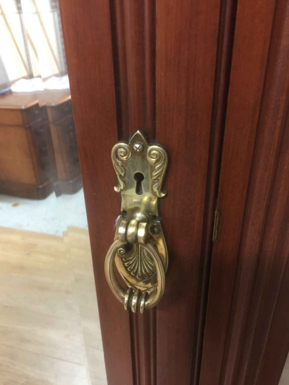 Victorian solid walnut large double wardrobe  View VIII