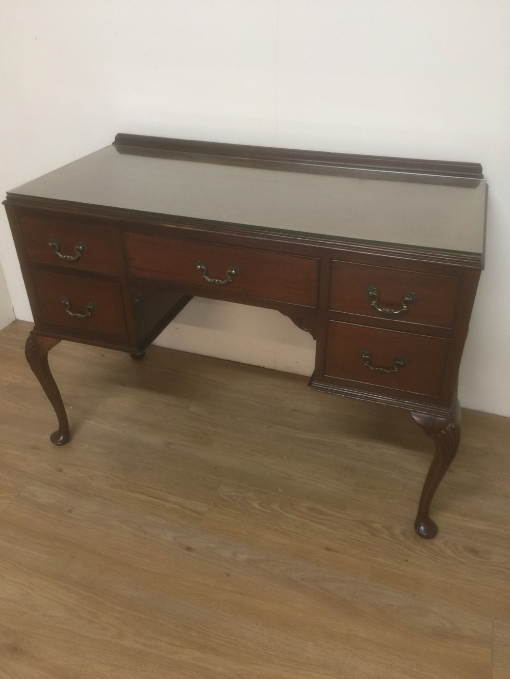 Mahogany  Queen Anne style  dressing table. Circa 1920