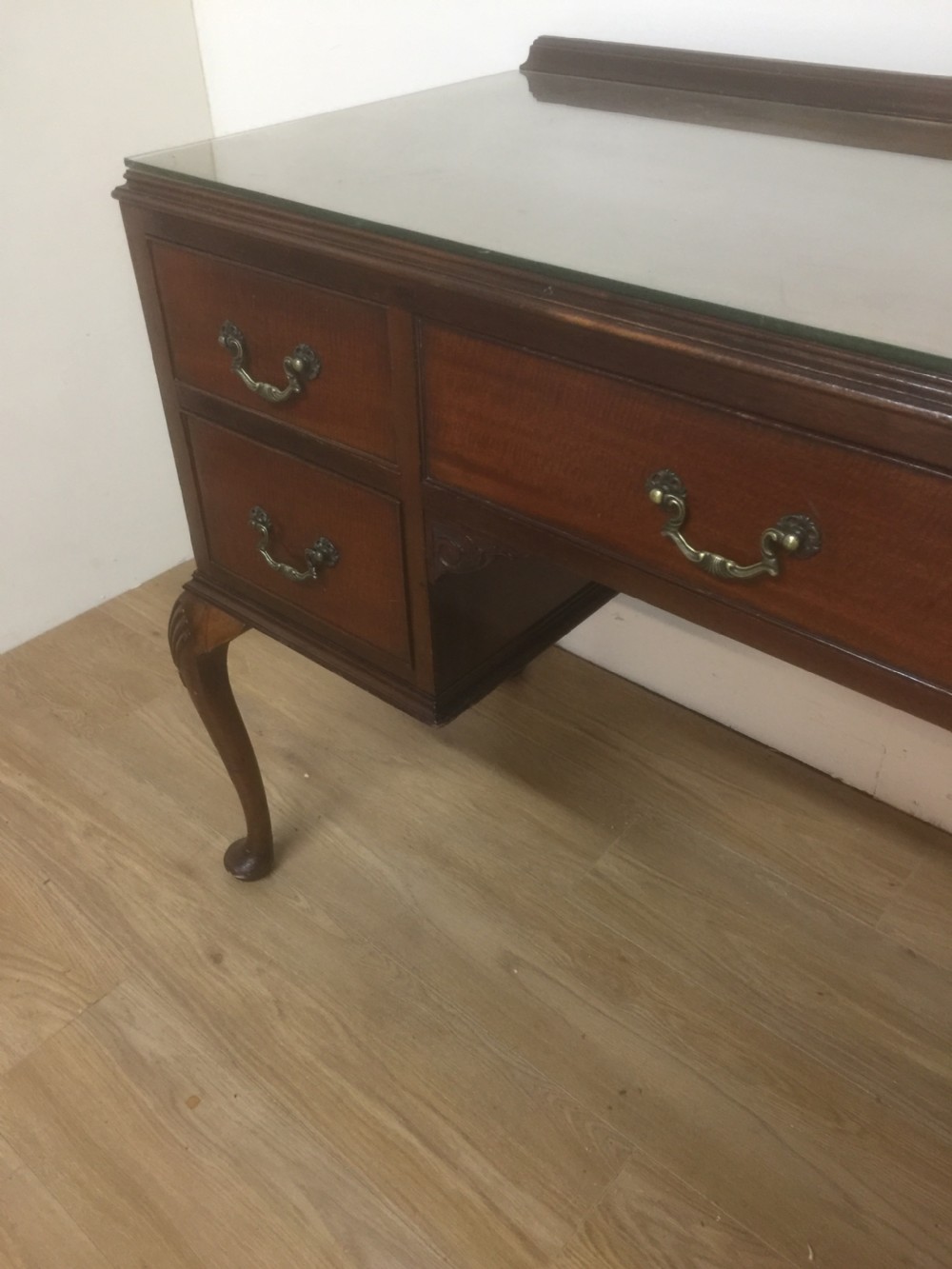 Mahogany  Queen Anne style  dressing table. Circa 1920 View II