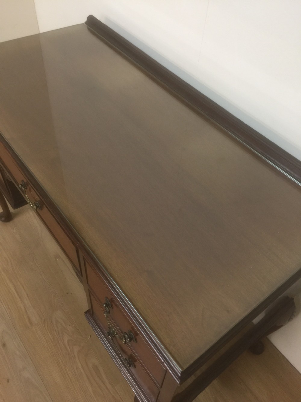Mahogany  Queen Anne style  dressing table. Circa 1920 View III