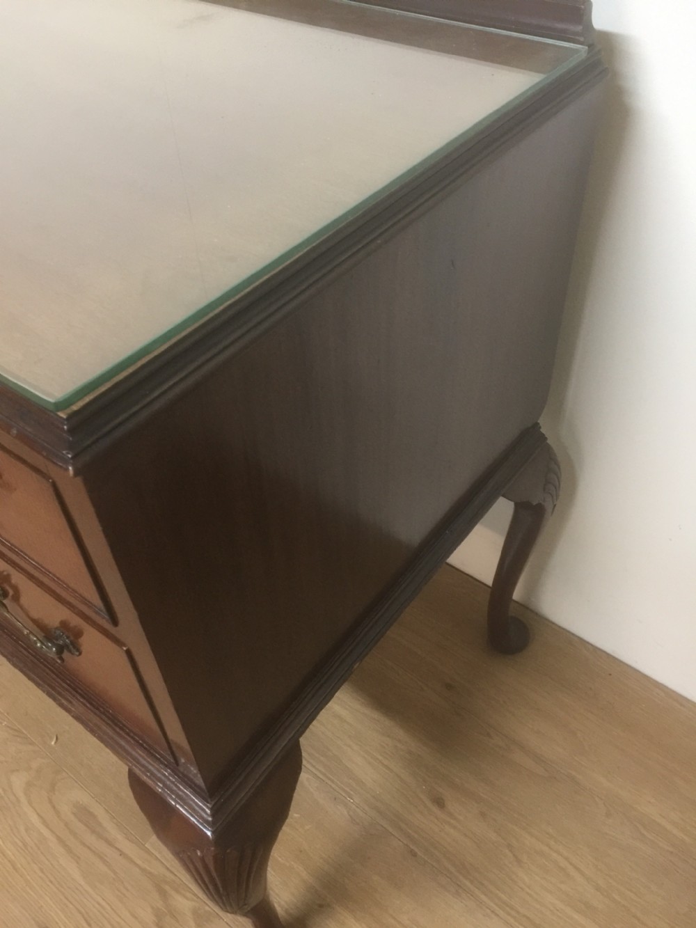 Mahogany  Queen Anne style  dressing table. Circa 1920 View IV