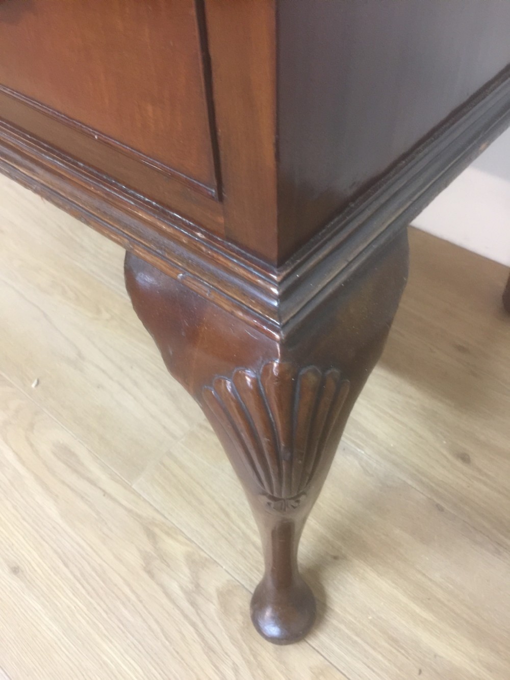 Mahogany  Queen Anne style  dressing table. Circa 1920 View V