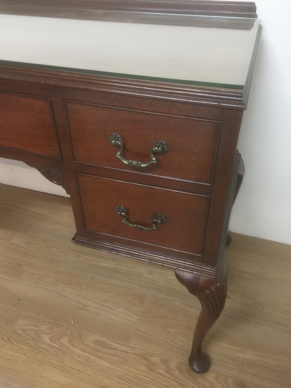 Mahogany  Queen Anne style  dressing table. Circa 1920 View X