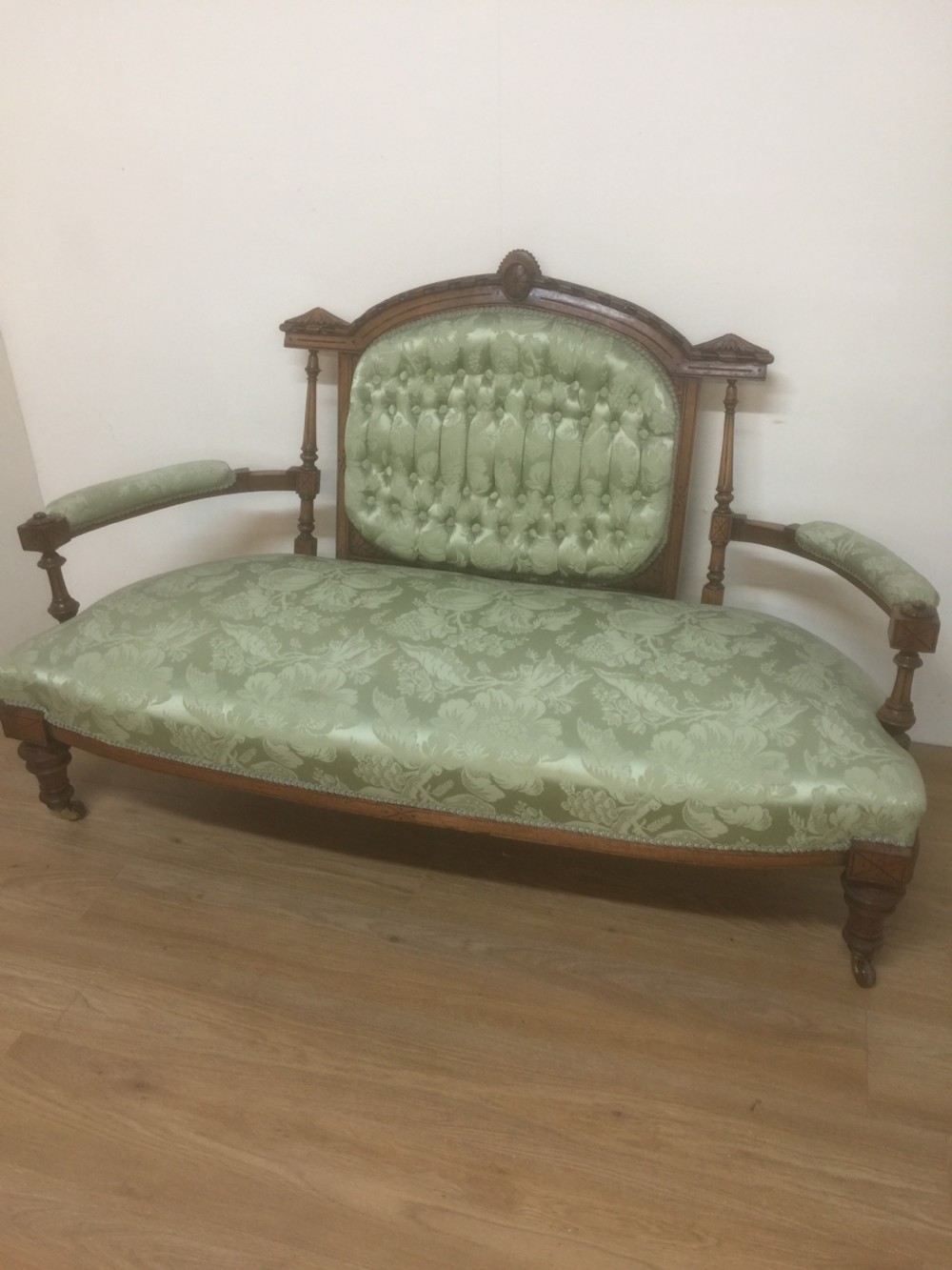 Victorian walnut framed sofa circa 1870