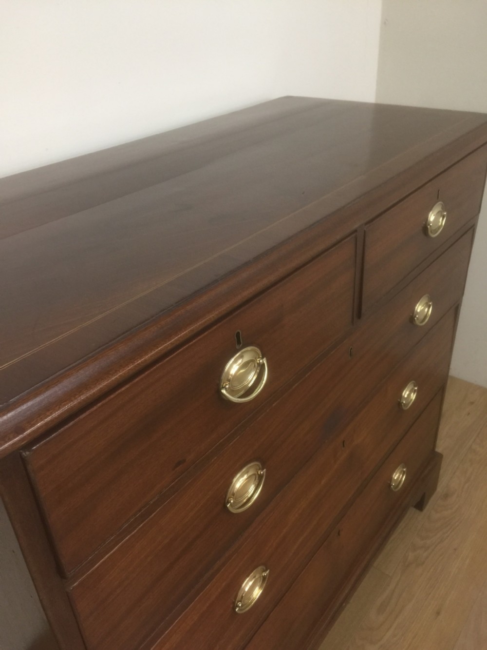 Georgian Mahogany four height chest of drawers  View X
