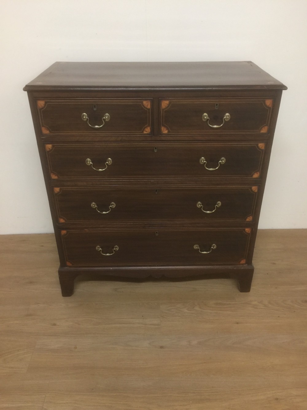 Nineteenth century inlaid mahogany Chest Of Drawers London made 