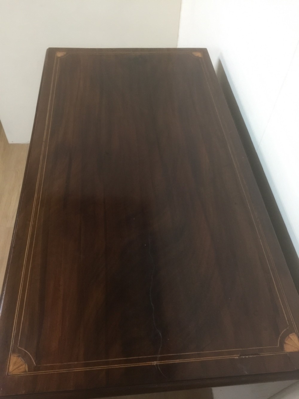 Nineteenth century inlaid mahogany Chest Of Drawers London made  View II