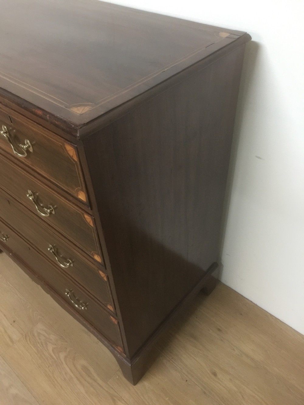 Nineteenth century inlaid mahogany Chest Of Drawers London made  View III