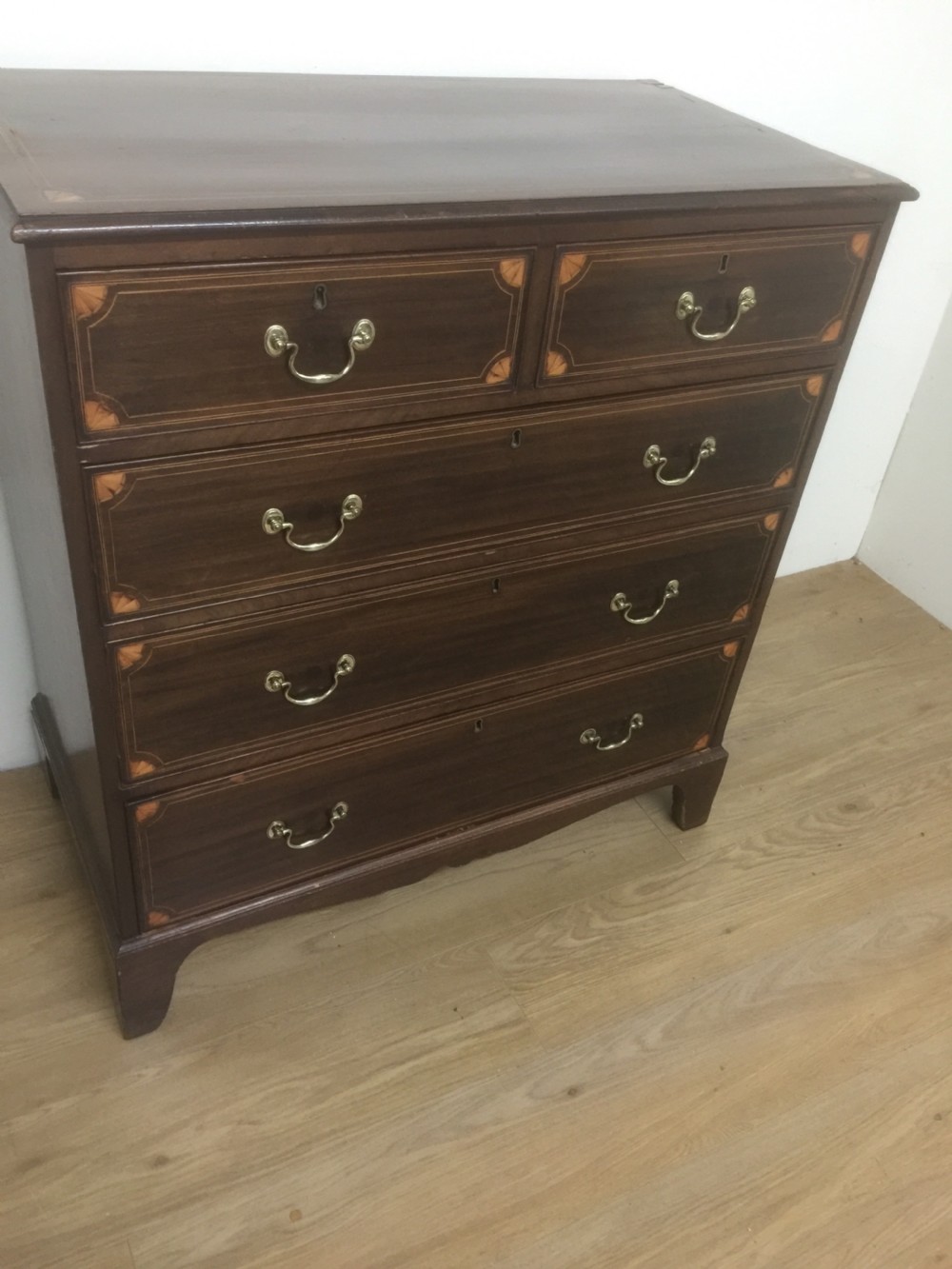 Nineteenth century inlaid mahogany Chest Of Drawers London made  View VI