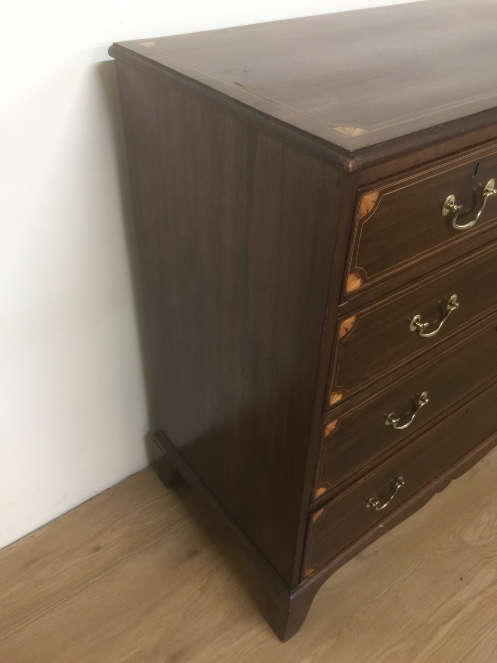 Nineteenth century inlaid mahogany Chest Of Drawers London made  View VII