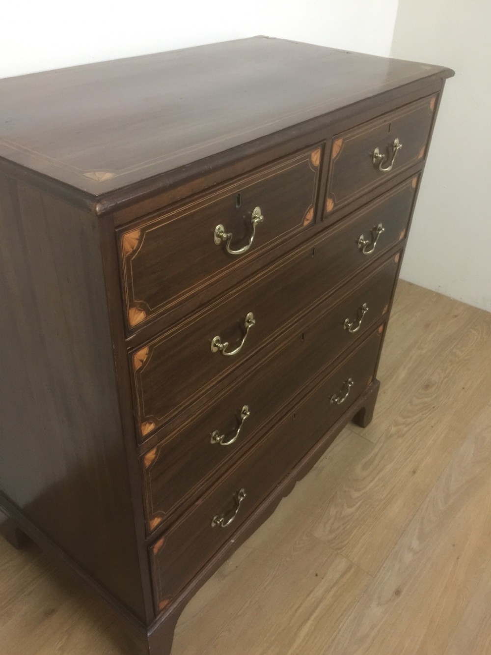 Nineteenth century inlaid mahogany Chest Of Drawers London made  View IX