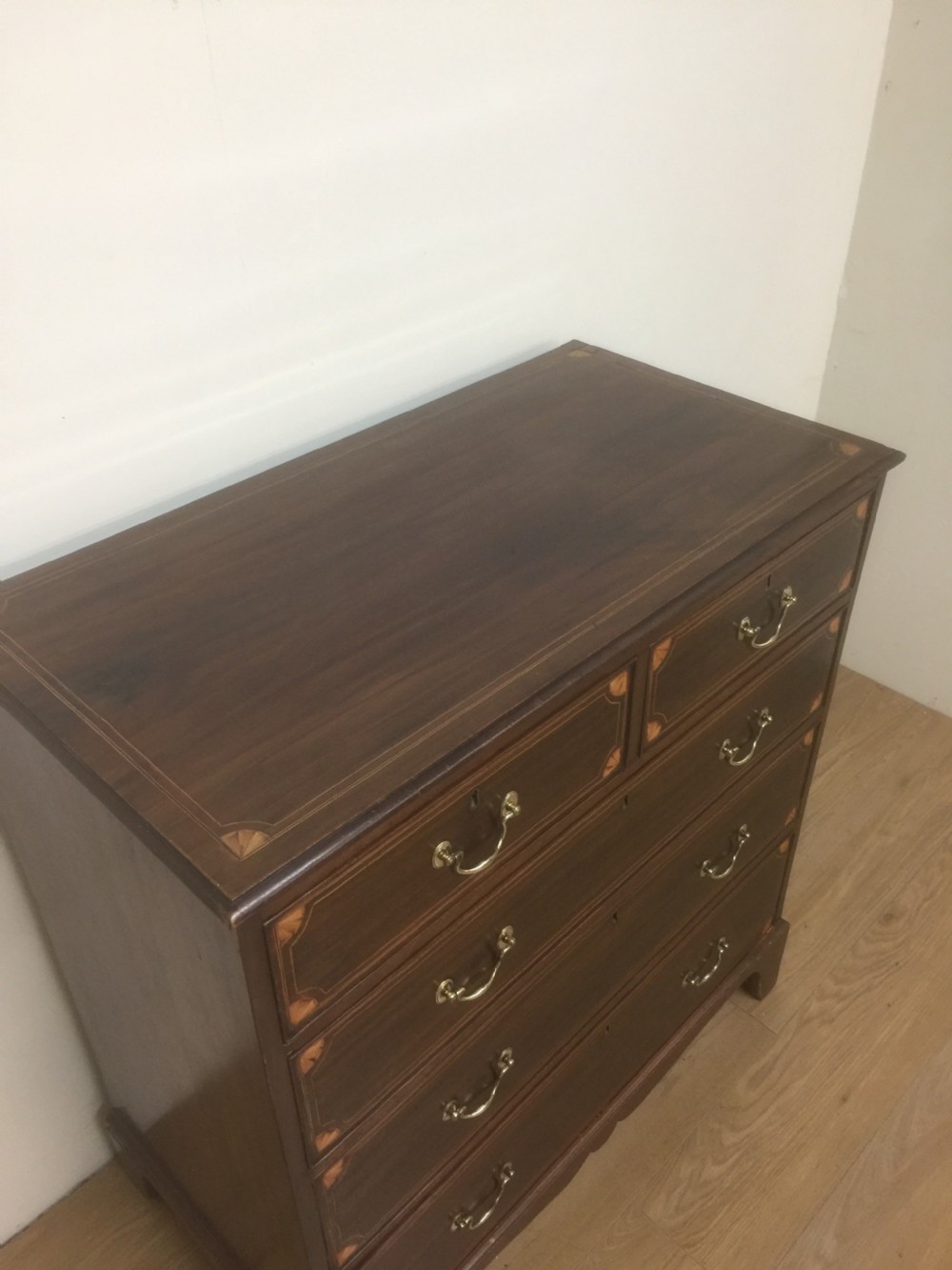 Nineteenth century inlaid mahogany Chest Of Drawers London made  View X