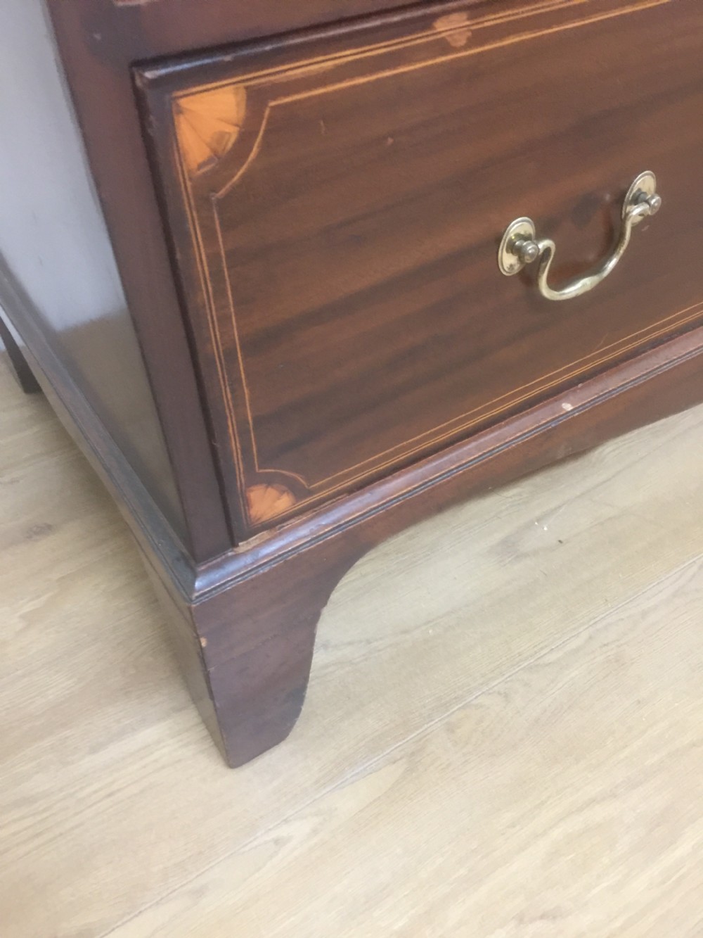 Nineteenth century inlaid mahogany Chest Of Drawers London made  View XI