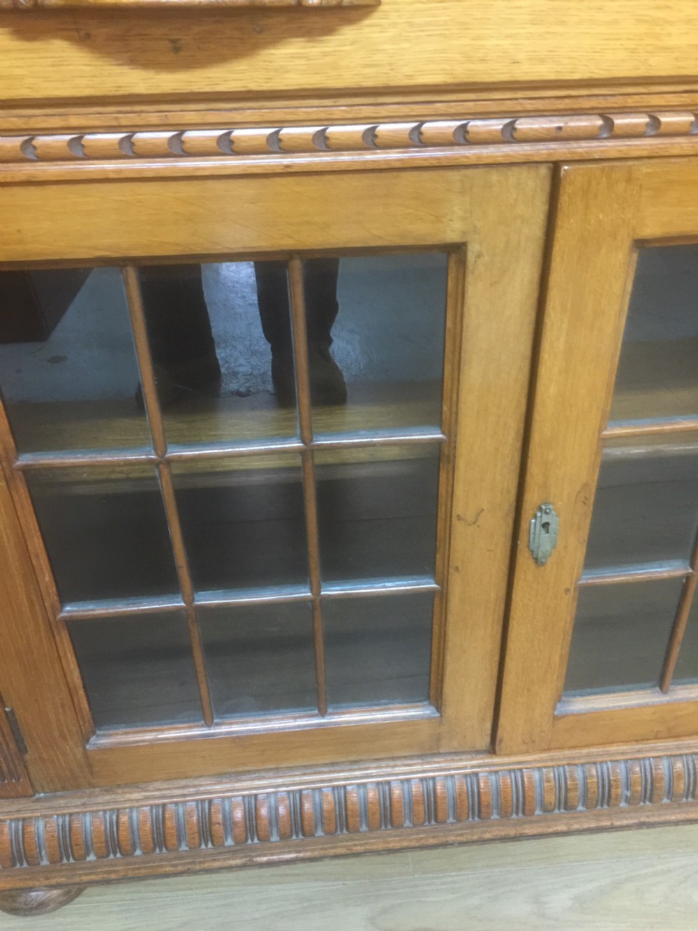 Victorian carved golden oak Sideboard base circa 1880 View VI