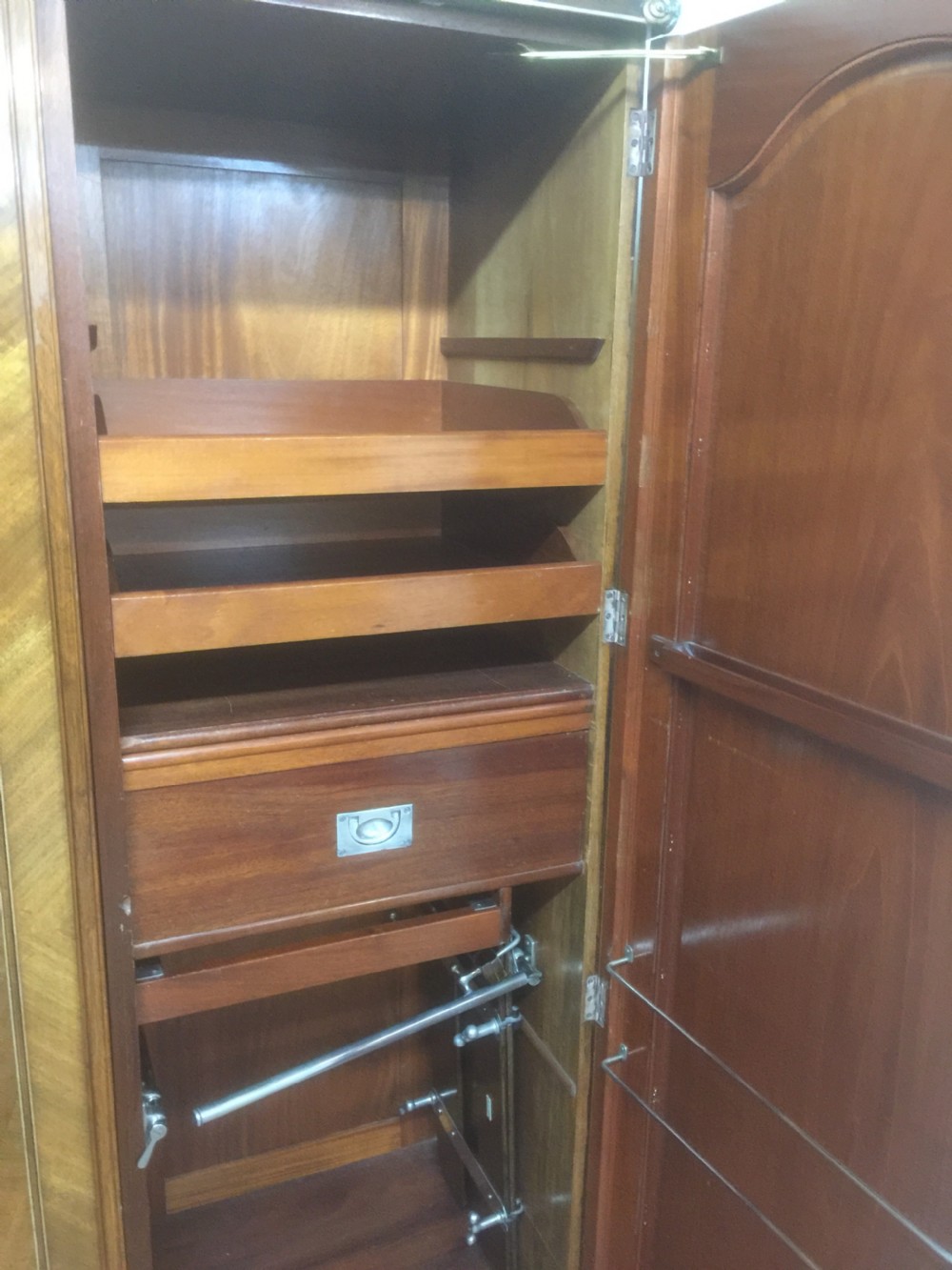Art Deco walnut three door compactum wardrobe  View VI