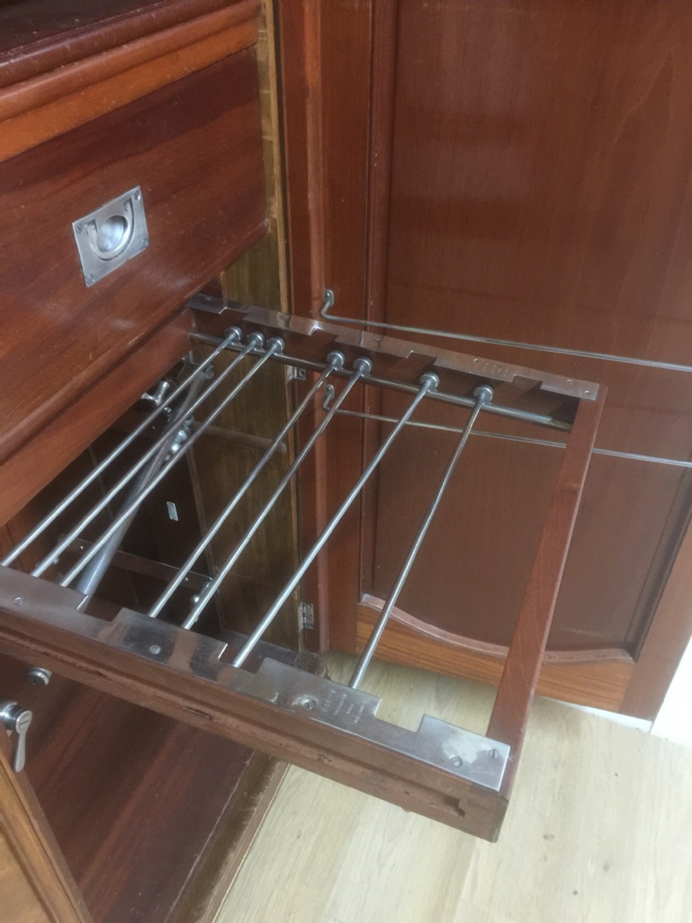 Art Deco walnut three door compactum wardrobe  View VII