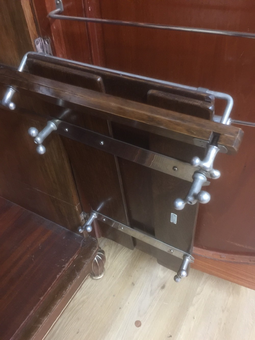 Art Deco walnut three door compactum wardrobe  View IX