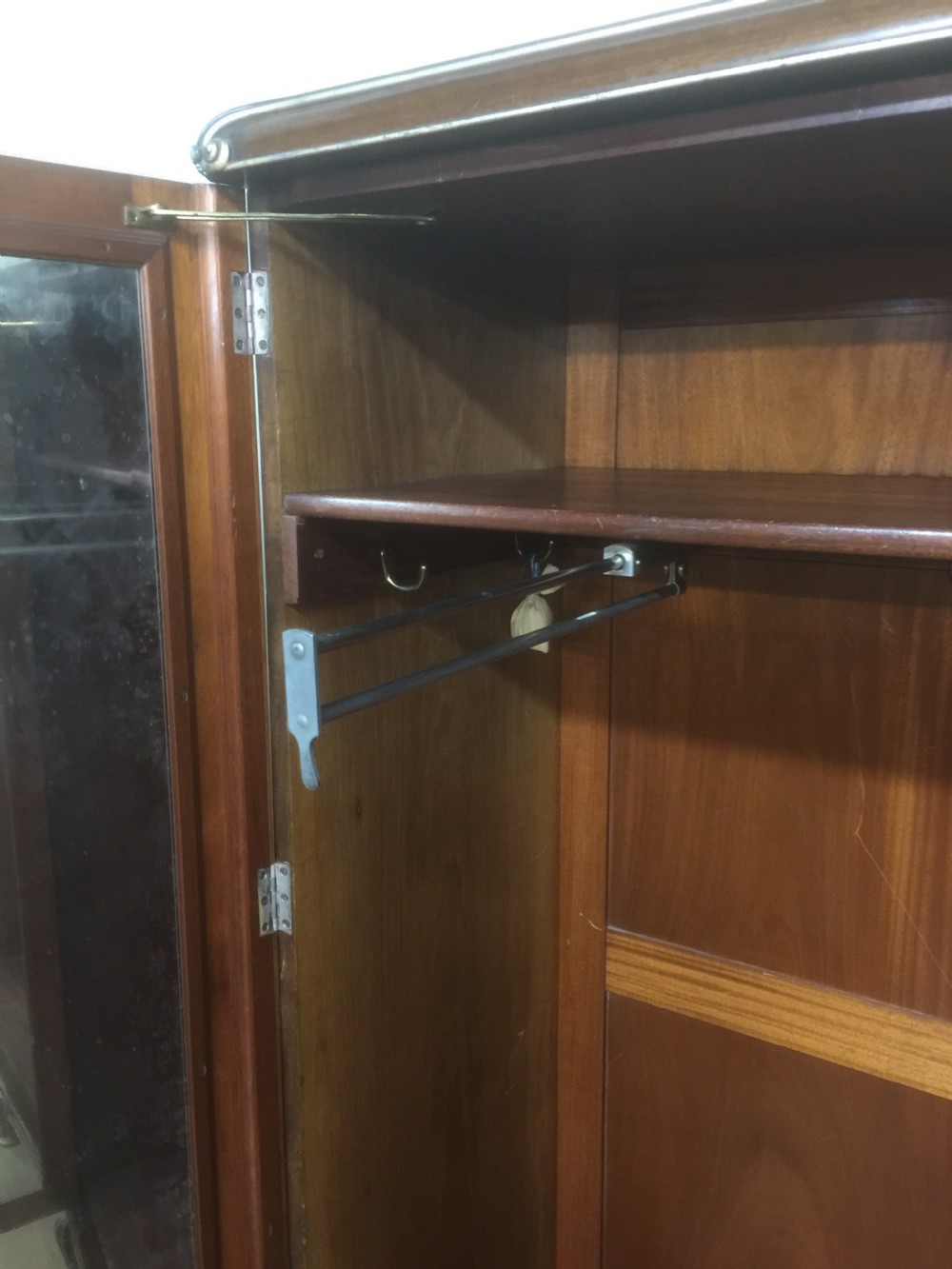 Art Deco walnut three door compactum wardrobe  View XII