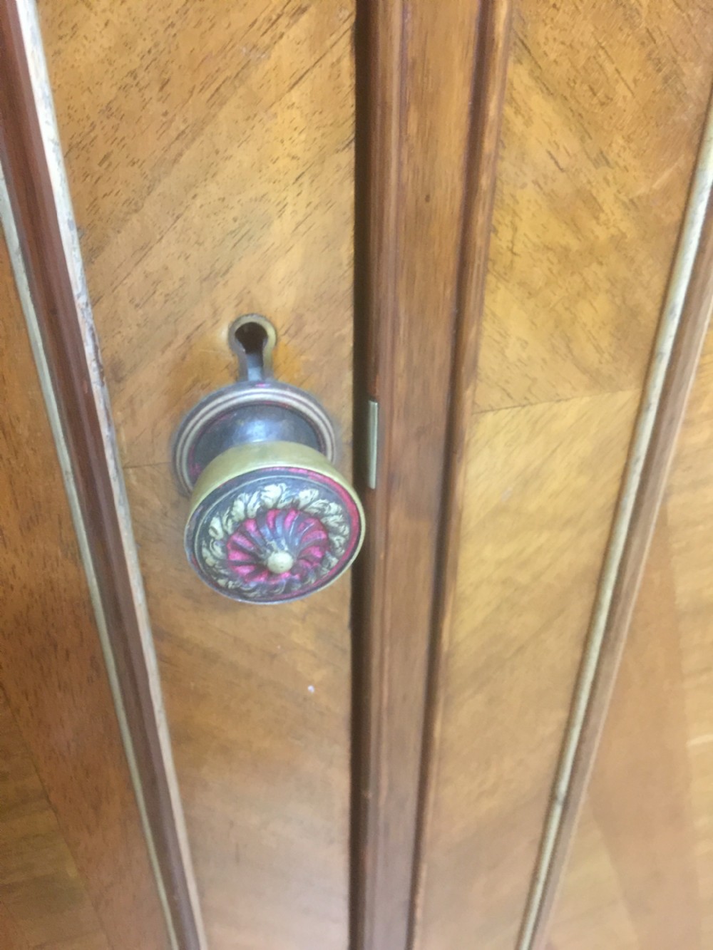 Art Deco walnut three door compactum wardrobe  View XIII