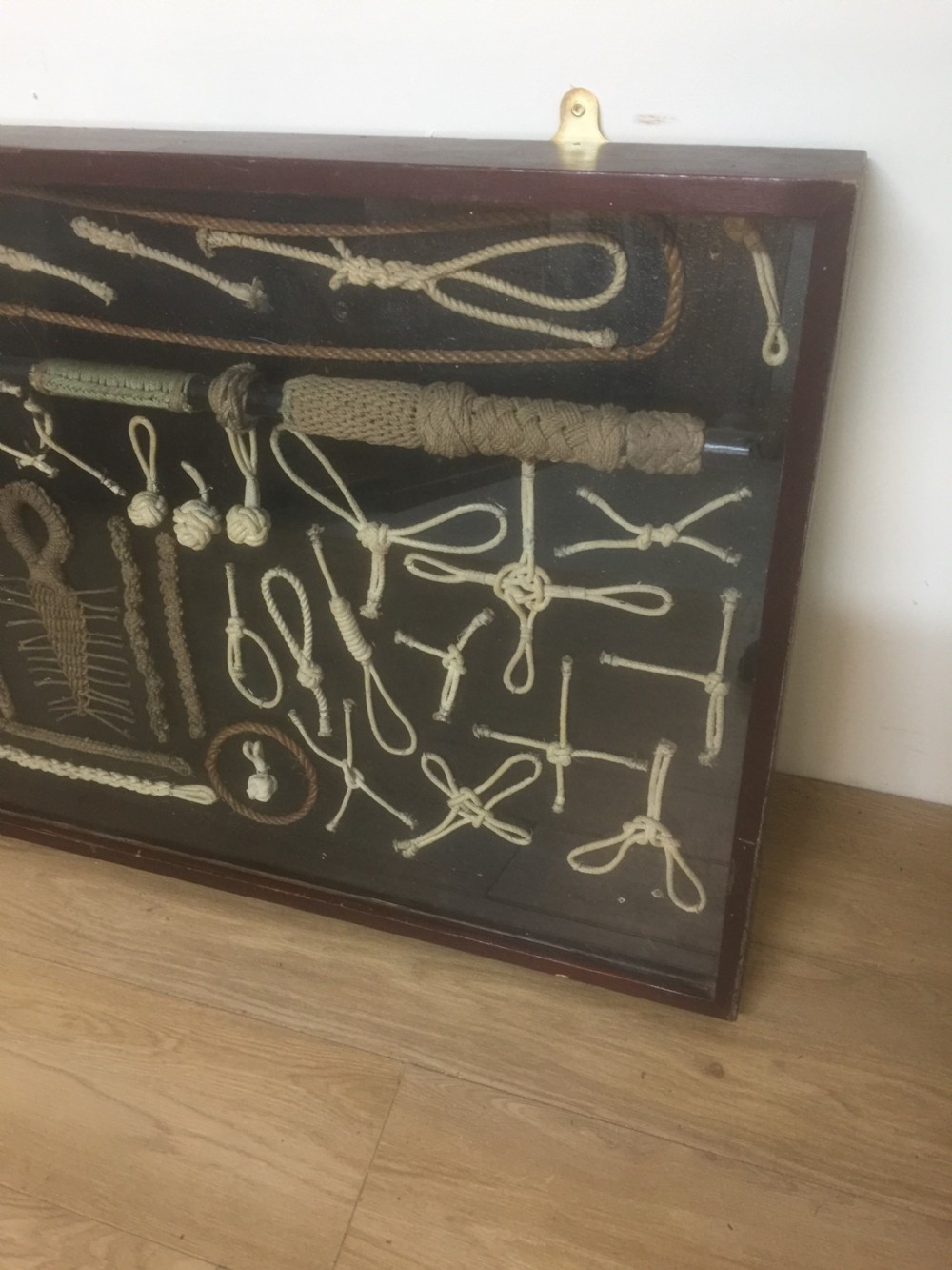 Large Display case of nautical knots  View II