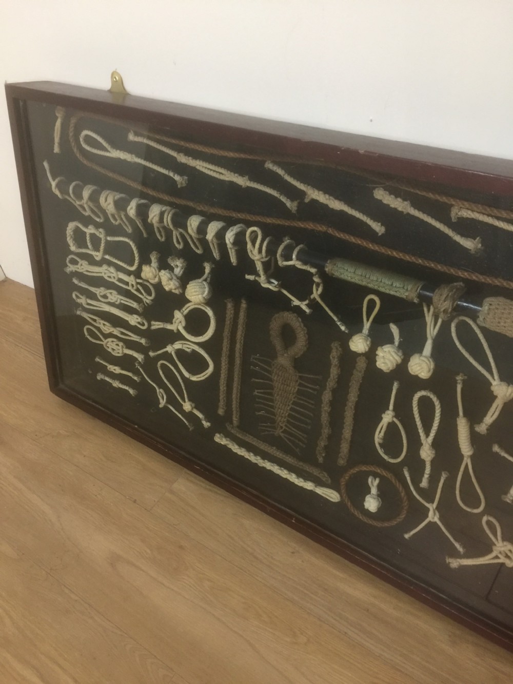 Large Display case of nautical knots  View III